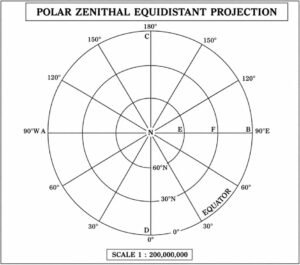 Polar Zenithal Equidistant Projection