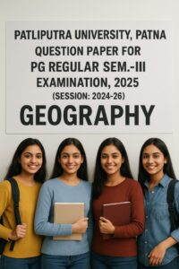 PG Regular Semester-III Examination 2025